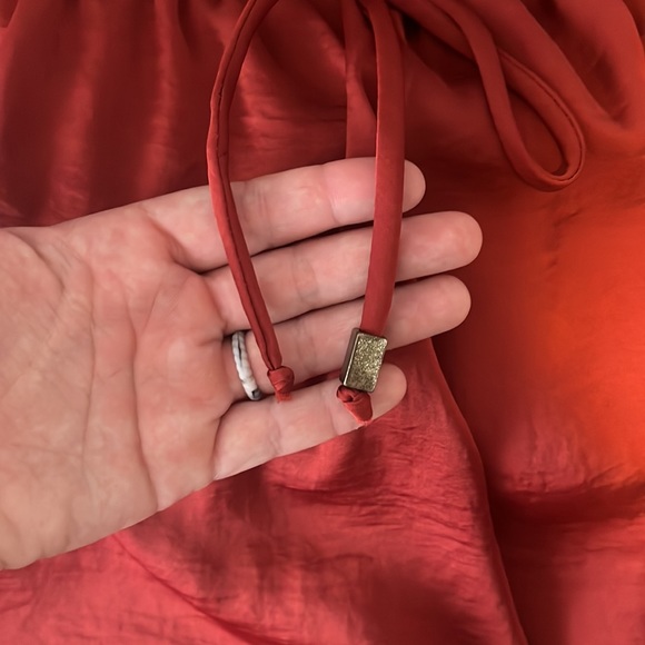 Rust silk romper - Picture 4 of 4